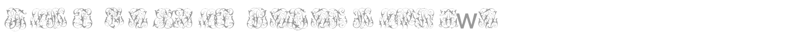 Hard To Read Monograms font preview